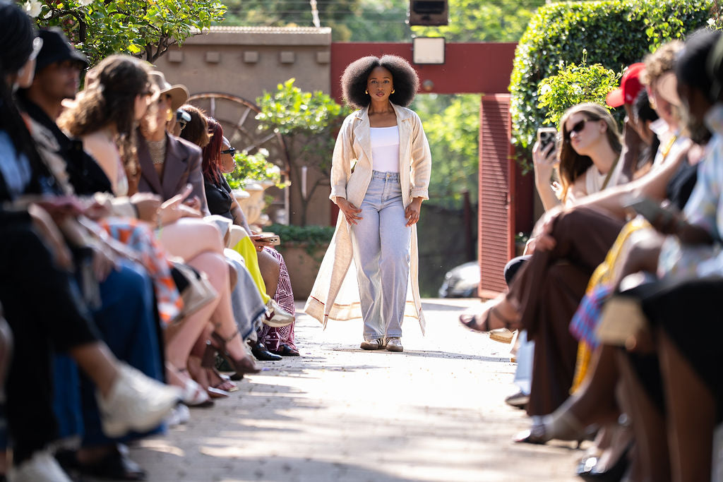 Cont'African Linen Trench Coat